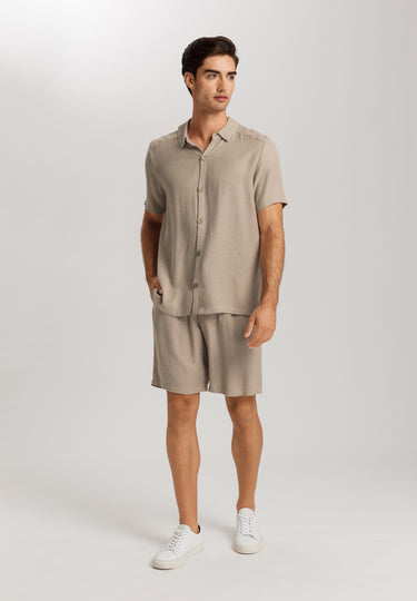 Urban Casuals Linen Blend Drawstring Shorts | Savanna 75922-2809